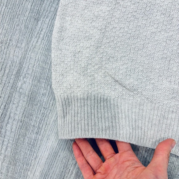 Free People Beaded Cream Short Sleeve Wool Rabbit Hair Sweater Small - Picture 8 of 9